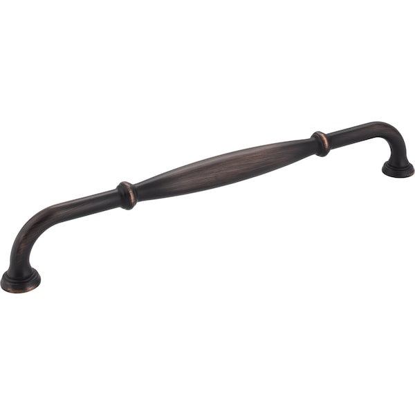 Jeffrey Alexander 12" Center-to-Center Brushed Oil Rubbed Bronze Tiffany Appliance Handle 658-12DBAC - main